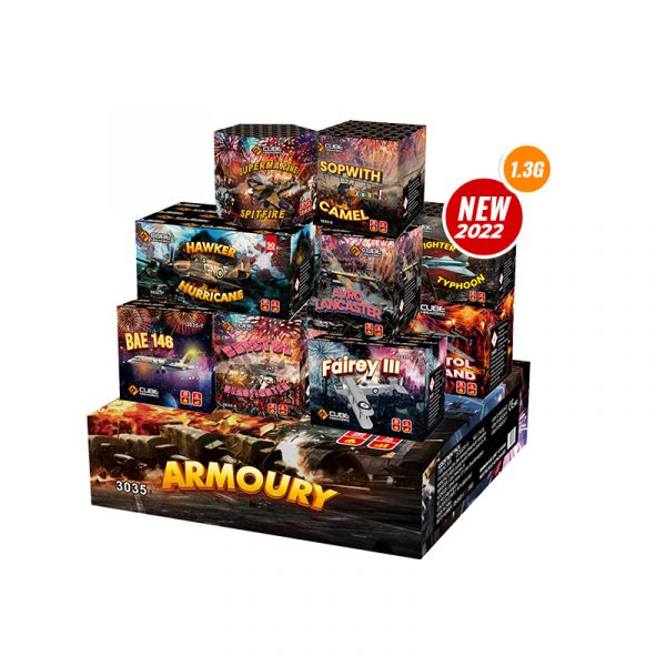Total Destruction or Armoury Crate By Cube Fireworks By Cube Fireworks - HALF PRICE SALE!