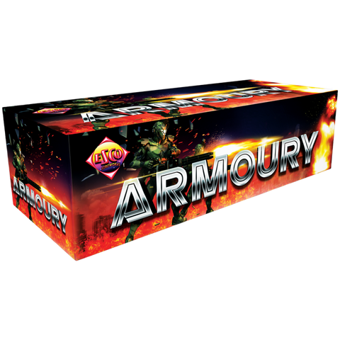 Armoury Crate 34pce By Bright Star Fireworks - LESS THEN HALF PRICE SALE!