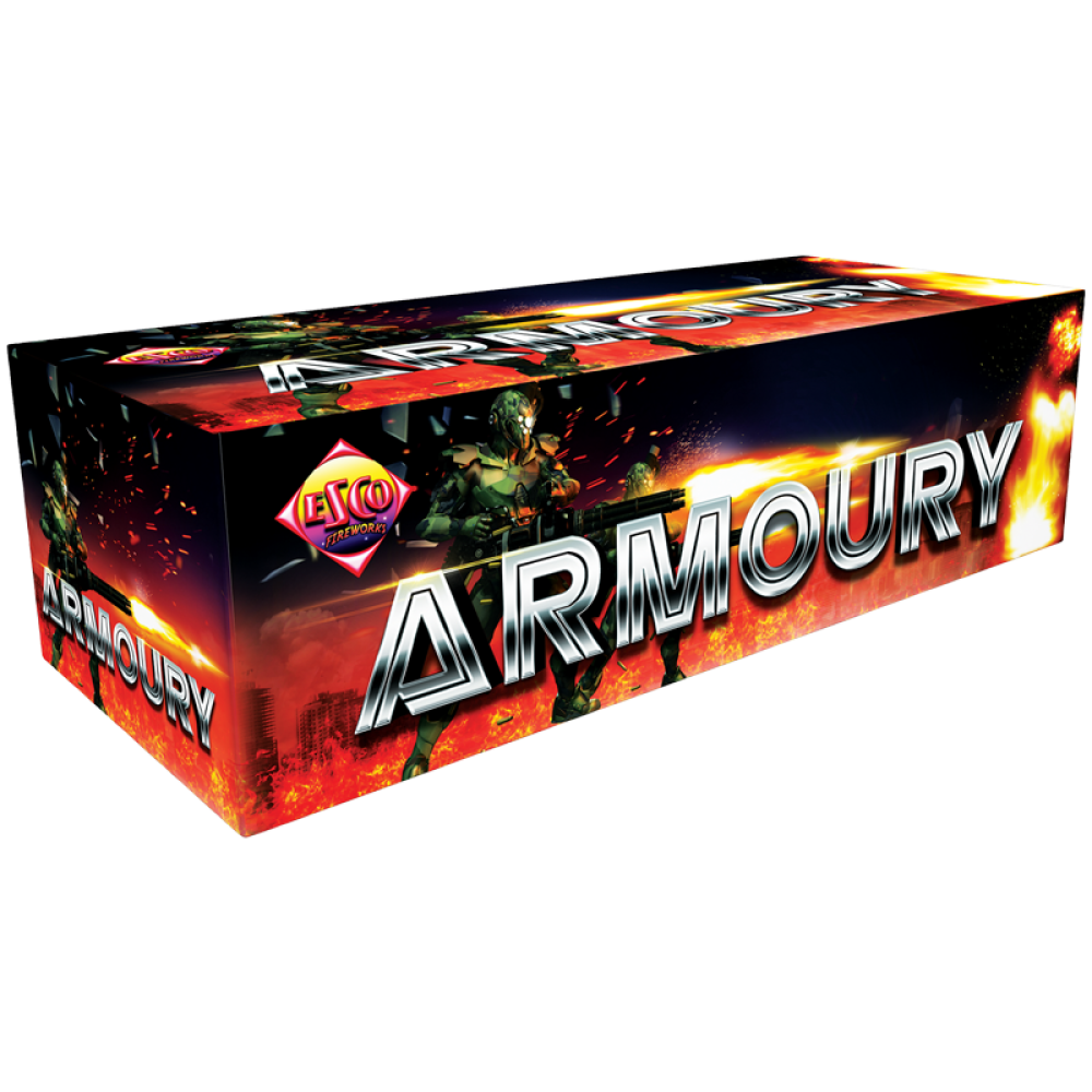 Armoury Crate 34pce By Bright Star Fireworks - LESS THEN HALF PRICE SALE!