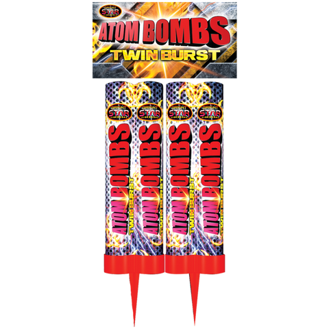 Atom Bombs 2pce Double Shot PBH By Bright Star Fireworks - BUY 1 GET 1 FREE!