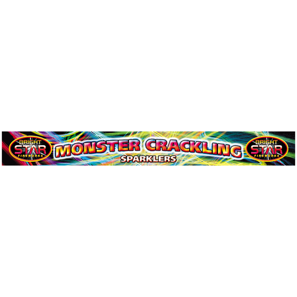 Monster Crackling Sparkler 4pce D/Box 14