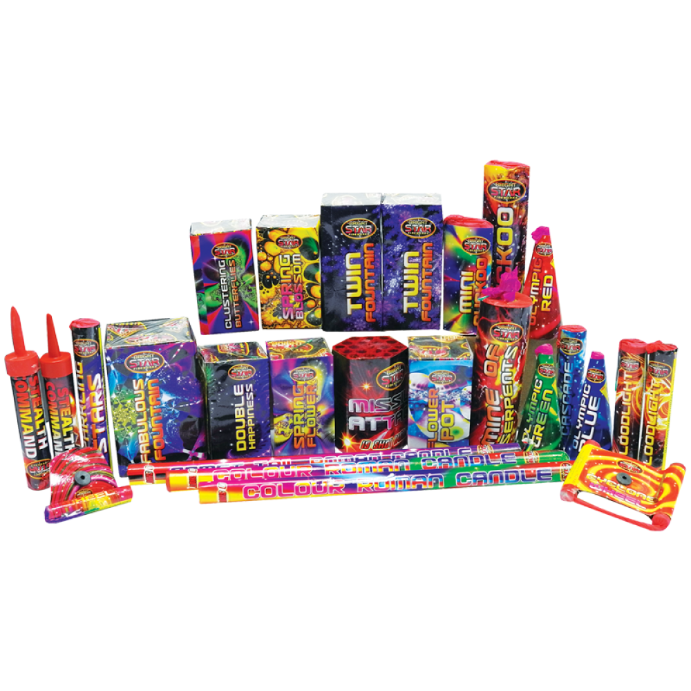 Carnival Selection Box 32pce By Bright Star Fireworks - BUY 1 GET 1 FREE!