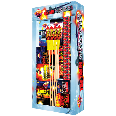 Dam Busters Selection Box 16pce By Bright Star Fireworks - BUY 1 GET 1 FREE!