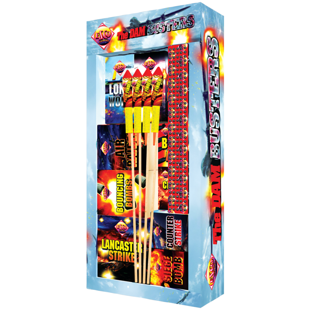 Dam Busters Selection Box 16pce By Bright Star Fireworks - BUY 1 GET 1 FREE!