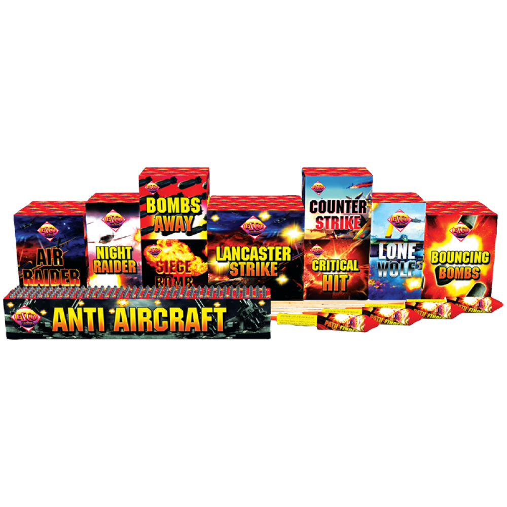 Dam Busters Selection Box 16pce By Bright Star Fireworks - BUY 1 GET 1 FREE!