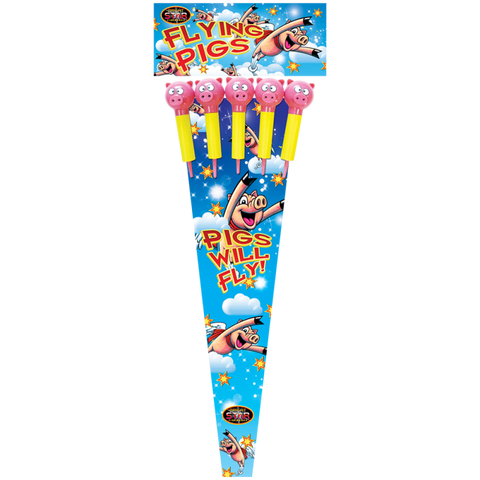 Flying Pigs Rocket 5pce PVC Bag (1.3G) By Bright Star Fireworks - BUY 1 GET 1 FREE!