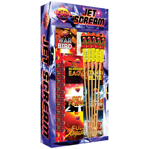 Jet Scream Selection Box 17pce By Bright Star Fireworks - SALE!