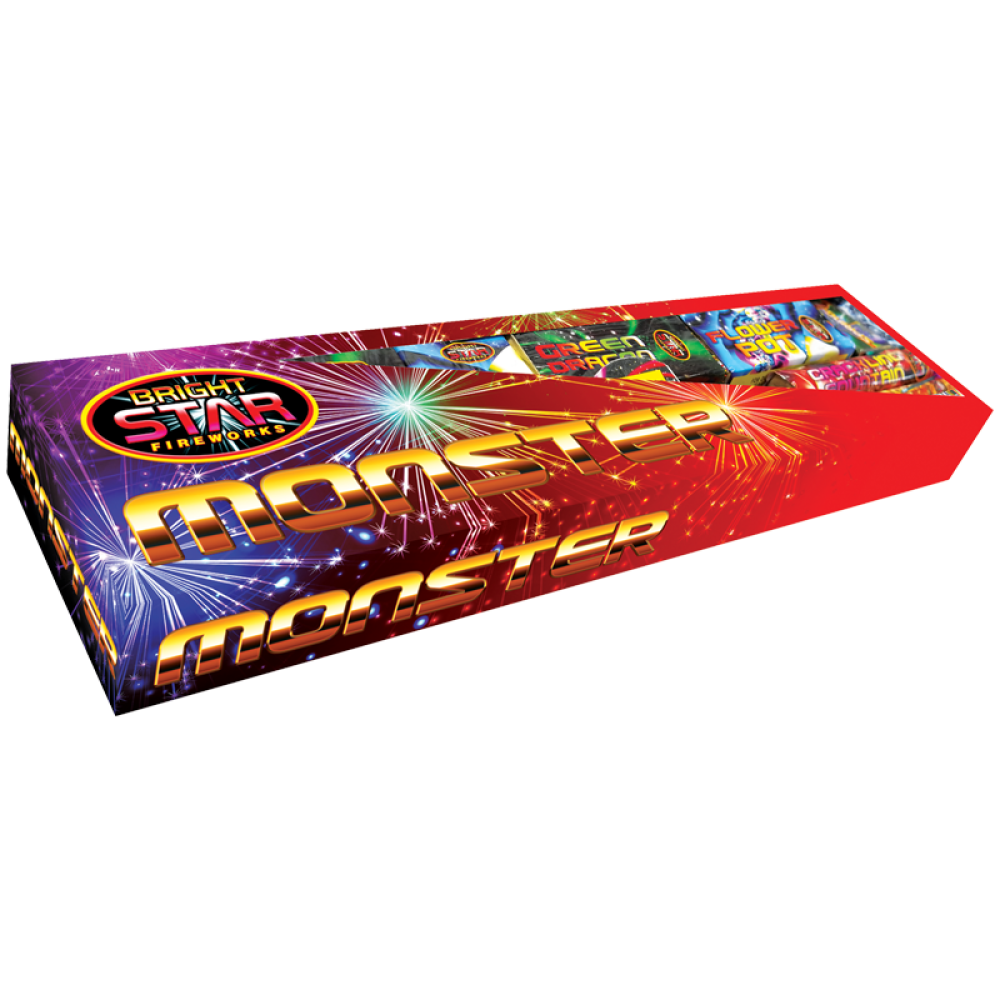 Monster Selection Box 13pce By Bright Star Fireworks - BUY 1 GET 1 FREE!