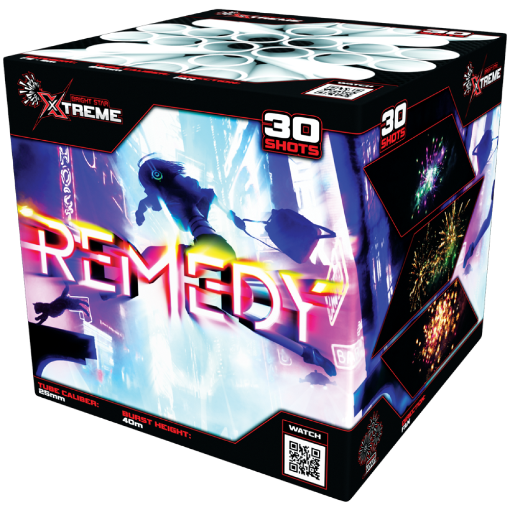 Remedy 30 Shot Barrage by Bright Star Fireworks- BUY 1 GET 1 FREE!