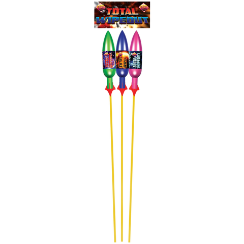 Total Wipeout 3pce PBH (1.3G) By Bright Star Fireworks - BUY 1 GET 1 FREE!