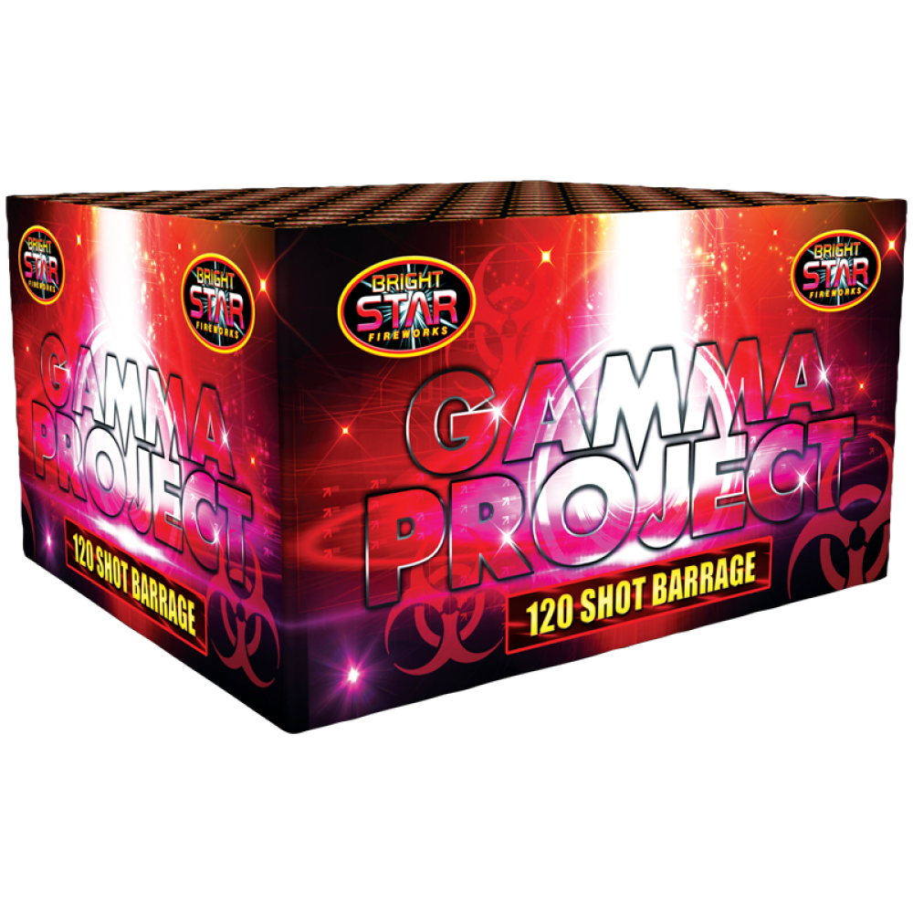 The Gamma Project 120 Shot Barrage by Bright Star Fireworks- BUY 1 GET 1 FREE!