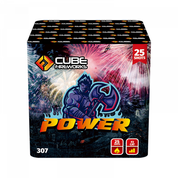 Power 25 Shot By Cube Fireworks - BUY 1 GET 1 FREE!