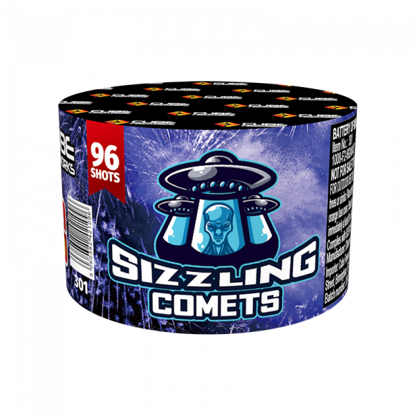 Sizzling Comets 96 Shot By Cube Fireworks - BUY 1 GET 2 FREE! - IN-STORE COLLECTION - £12.99