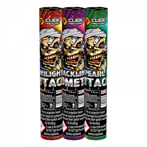 Twilight Attack/Crackling Comets/Peal Attack By Cube Fireworks - BUY 1 GET 2 FREE!