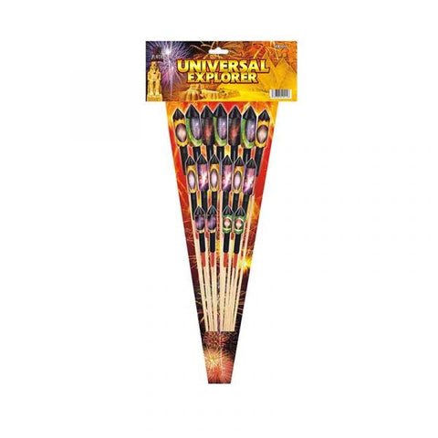 Universal Explorer 1.3g Rockets By Cube Fireworks - BUY 1 GET 1 FREE!