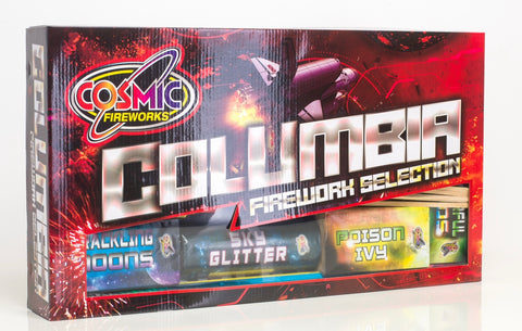 Columbia Fireworks Selection By Cosmic Fireworks - BUY 1 GET 1 FREE!