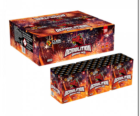 Demolition Barrage Pack By Cube Fireworks - BUY 1 GET 1 FREE!