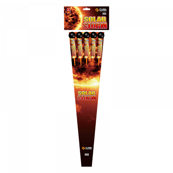 Solar Storm Rockets - 5 Pack  By Cube Fireworks - BUY 1 GET 2 FREE!