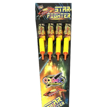 Star Fighter 4 Pcs Rocket Pack 1.3G By Cosmic Fireworks - BUY 1 GET 1 FREE!