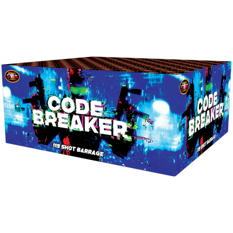 Code Breaker 119 Shot Barrage by Bright Star Fireworks- BUY 1 GET 1 FREE!