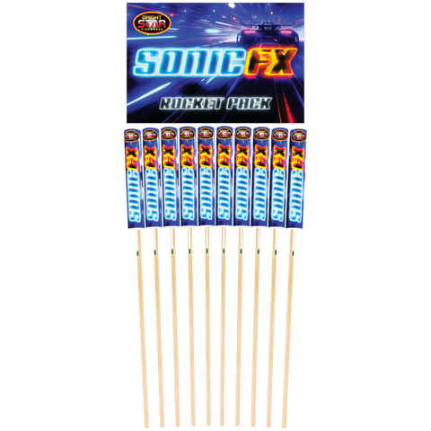 Sonic FX 10pce Rocket Pack by Bright Star Fireworks- BUY 1 GET 2 FREE!