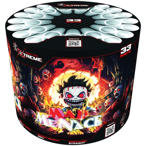 Mad Menace 33 Shot Barrage by Bright Star Fireworks- BUY 1 GET 1 FREE!