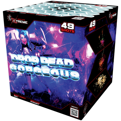 Drop Dead Gorgeous 49 Shot Barrage by Bright Star Fireworks- BUY 1 GET 1 FREE!