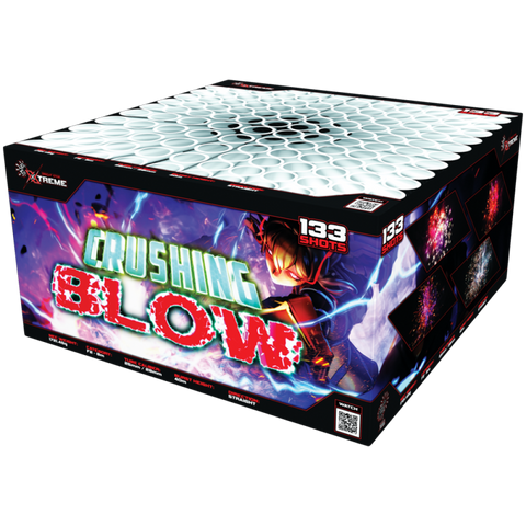 Crushing Blow 133 Shot Compound Barrage by Bright Star Fireworks - HALF PRICE SALE!