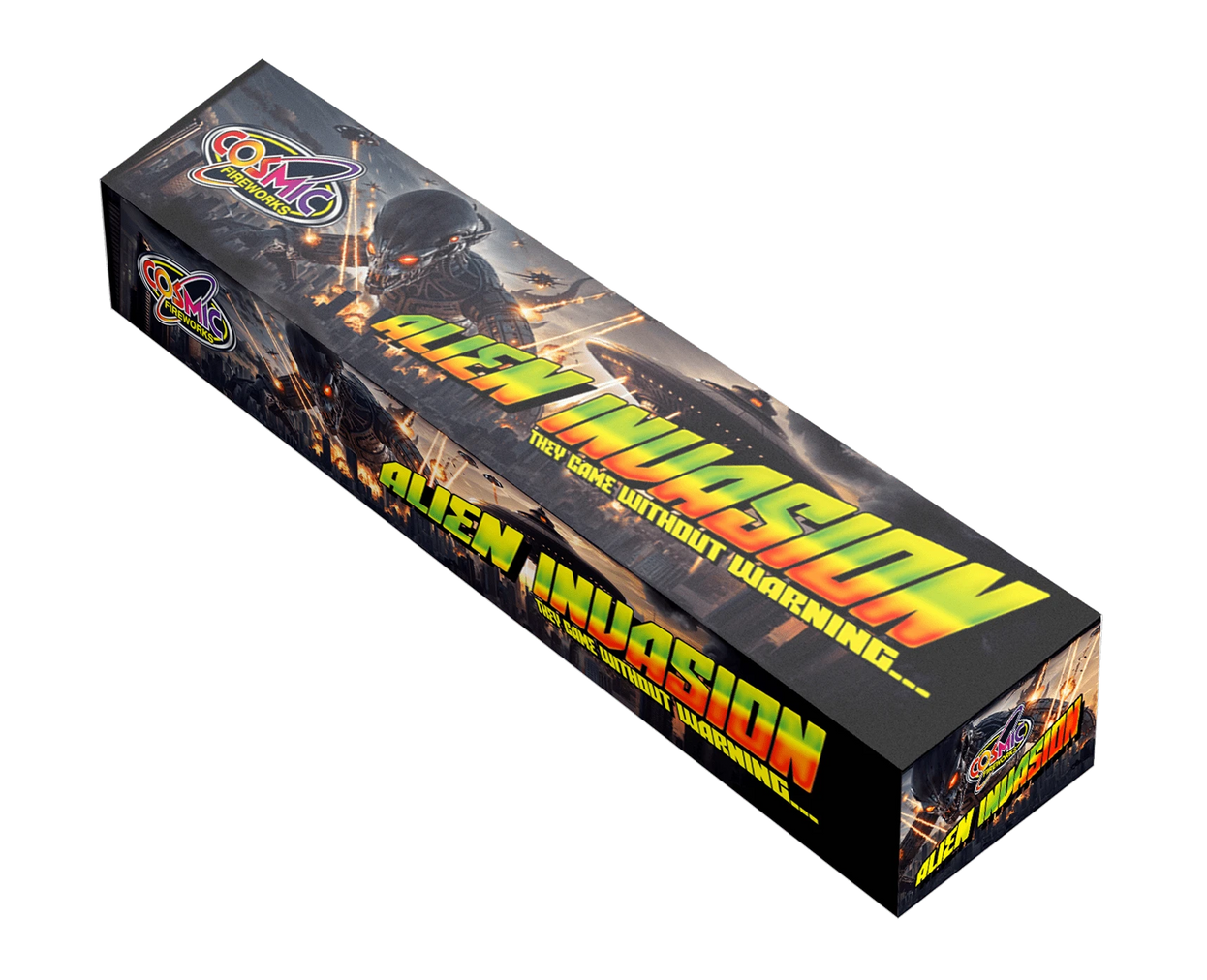 Alien Invasion 320 Shots Compound Cake By Cosmic Fireworks - HALF PRICE SALE!
