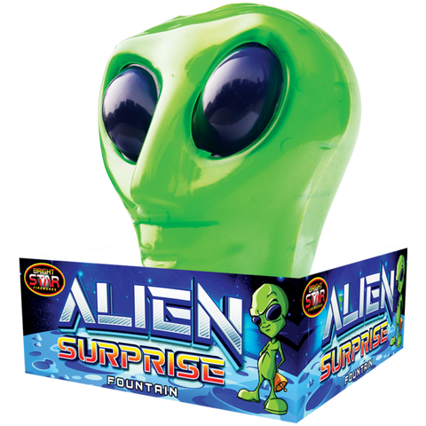Alien Surprise Fountain PDQ Box By Bright Star Fireworks - BUY 1 GET 1 FREE!