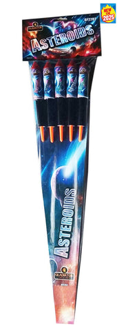 Asteroids 5 PCS Rocket Pack By Gladiator Fireworks - BUY 1 GET 1 FREE!