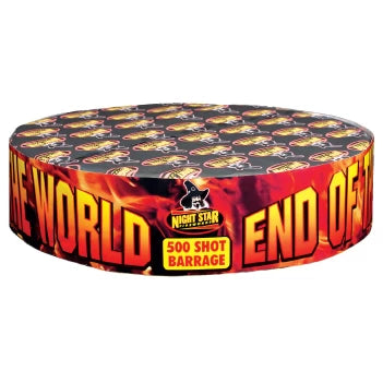 End Of The World 500 Shots By Night Star Fireworks - BUY 1 GET 1 FREE!