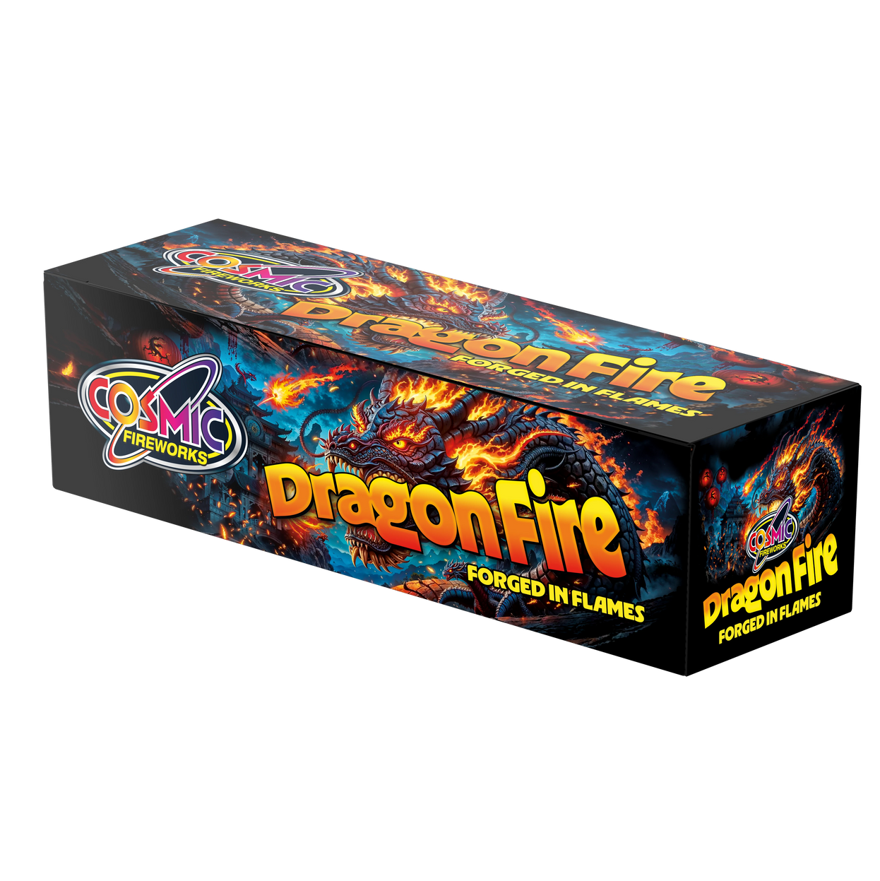 Dragon Fire 81 Shots Compound Cake By Cosmic Fireworks - HALF PRICE SALE!
