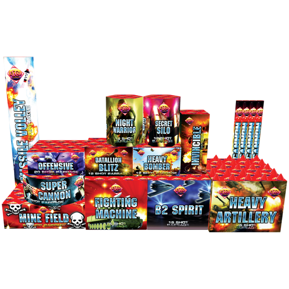 Desert Storm Crate 58pce By Bright Star Fireworks - SALE!