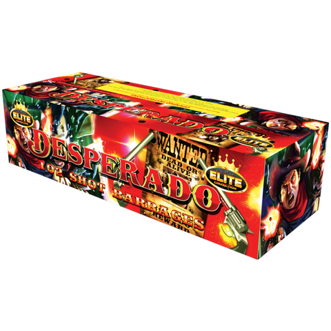 Desperado 102 Shot Compound Barrage by Bright Star Fireworks- HALF PRICE SALE!