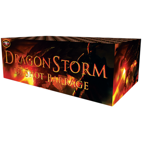 Dragon Storm 137 Shot Compound Barrage 1.3G By Bright Star Fireworks - SALE!