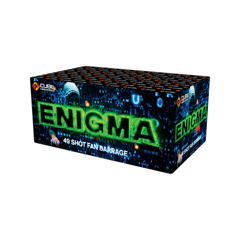 Enigma 49 Shot Fan Barrage By Cube Fireworks - BUY 1 GET 1 FREE!