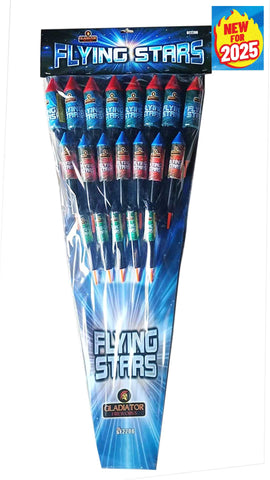Flying Stars 20PCS Rocket Pack By Gladiator Fireworks -BUY 1 GET 1 FREE!
