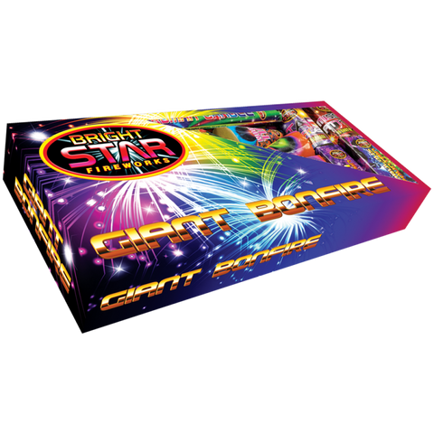 Giant Bonfire Selection Box 26pce By Bright Star Fireworks - BUY 1 GET 1 FREE!