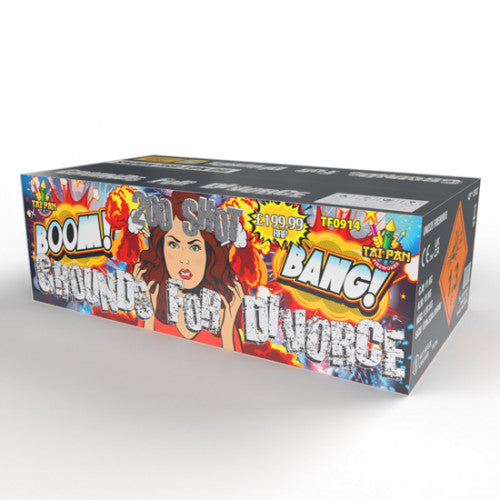 Grounds for Divorce 200 Shot Compound 1.3g By Taipan Fireworks - SALE! - HALF PRICE! - PRE-ORDER Available after 25/10/26 - - NEW FOR 2026