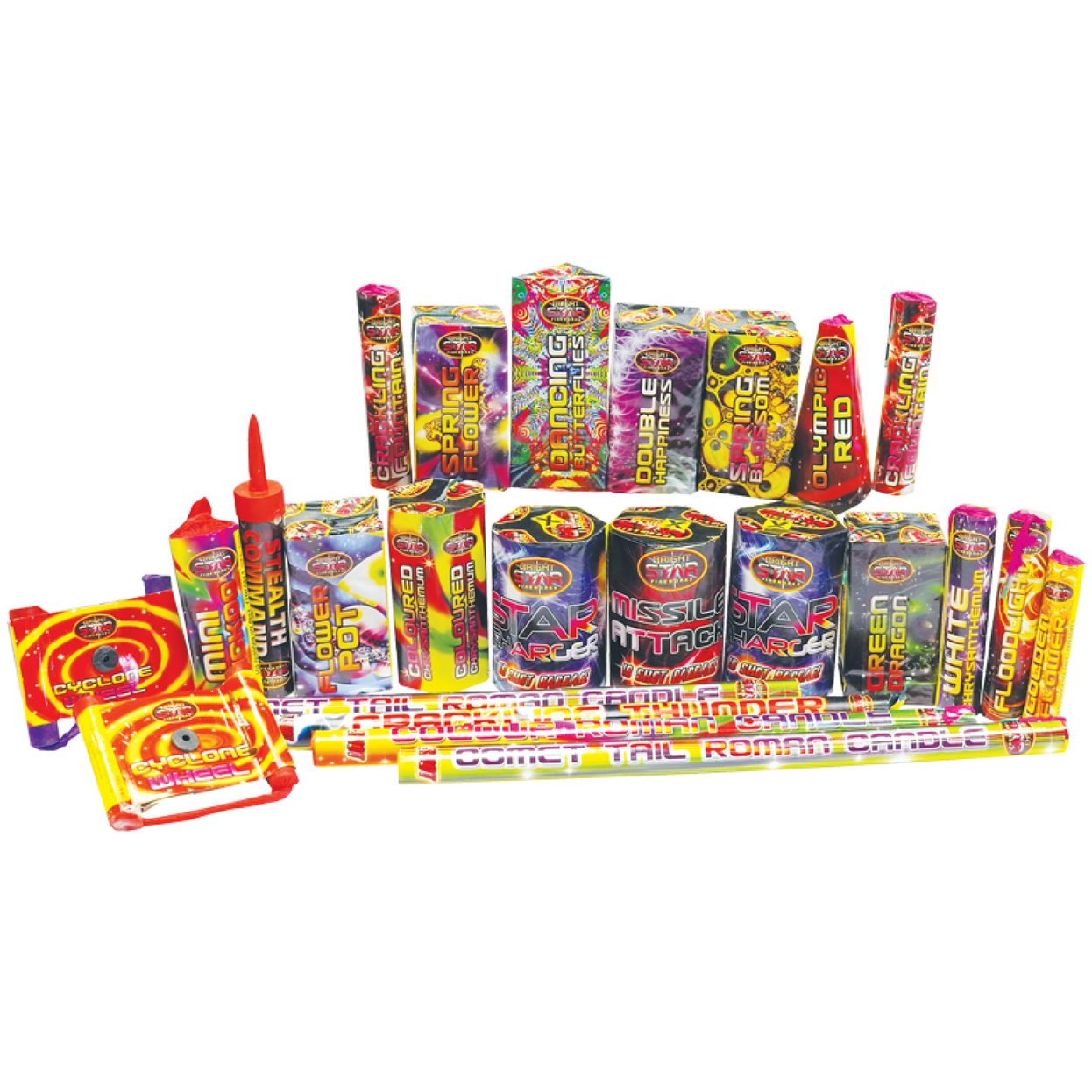 Guy Fawkes Selection Box 24pce By Bright Star Fireworks - BUY 1 GET 1 FREE!