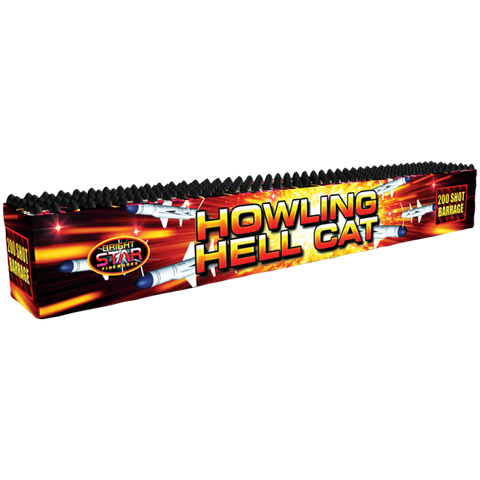 Howling Hell Cat 200 Shot Barrage By Bright Star Fireworks - BUY 1 GET 1 FREE!