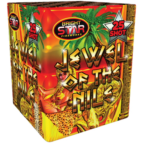 Jewel of The Nile 25 Shot Barrage by Bright Star Fireworks- BUY 1 GET 1 FREE!