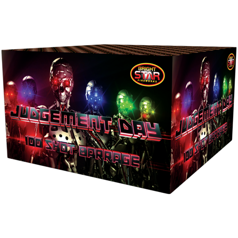 Judgement Day 100 Shot Compound Barrage 1.3G By Bright Star Fireworks - SALE!