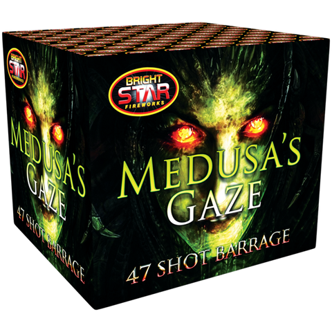 Medusa's Gaze 47 Shot Barrage by Bright Star Fireworks- BUY 1 GET 1 FREE!