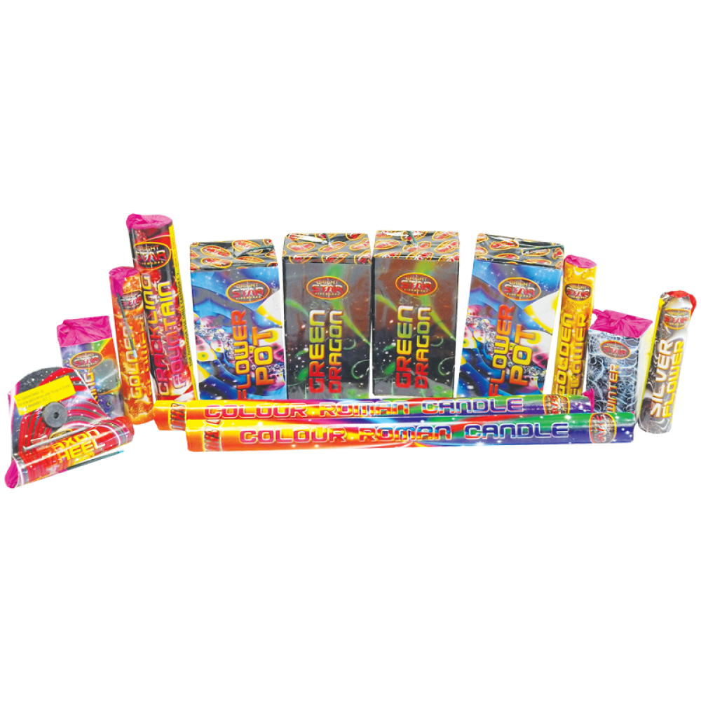 Monster Selection Box 13pce By Bright Star Fireworks - BUY 1 GET 1 FREE!