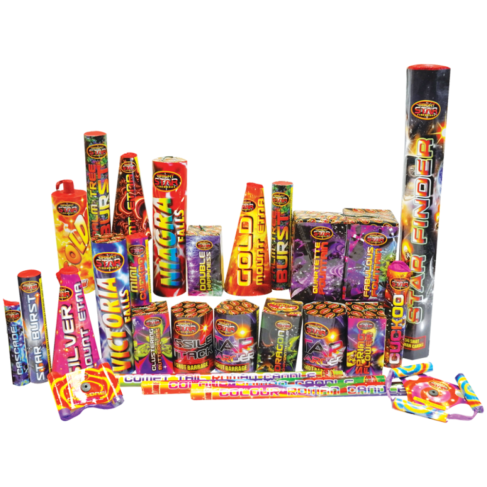 Party Selection Box 27pce By Bright Star Fireworks - BUY 1 GET 1 FREE!