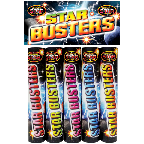 Star Busters 5pce PVC Bag by Brightstar Fireworks- BUY 1 GET 1 FREE!