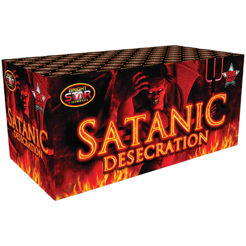 Satanic Desecration 190 Shot Barrage by Bright Star Fireworks- BUY 1 GET 1 FREE!