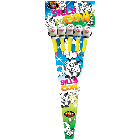 Silly Cow Rocket 5pce PVC Bag (1.3G) By Bright Star Fireworks - BUY 1 GET 1 FREE!